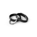 Crave - ID cuff - Armbånd og cuffs i silikon - Sort og sølv Crave - ID cuff - Armbånd og cuffs i silikon - Sort og sølv