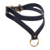 Master Series - Bondage Baddie Collar With O-ring - Sort/Gull Master Series - Bondage Baddie Collar With O-ring - Sort/Gull