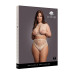 Le Desir - Key-Hole Fishnet Undertøysett - 2XL-4XL - Beige
