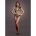 Le Desir - Key-Hole Fishnet Undertøysett - XS-XL - Blå Le Desir - Key-Hole Fishnet Undertøysett - XS-XL - Blå
