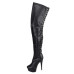 Erogance - Lårhøye Boots - D3063 - Sort Erogance - Lårhøye Boots - D3063 - Sort