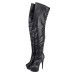 Erogance - Lårhøye Boots - D3063 - Sort Erogance - Lårhøye Boots - D3063 - Sort