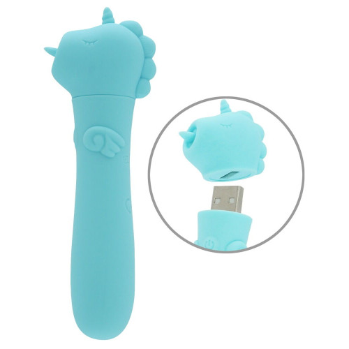 Unihorn - USB vibrator enhjørning - Blå Unihorn - USB vibrator enhjørning - Blå