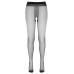 Cottelli Legwear - Klassisk strømpebukse med åpent skritt - sort 