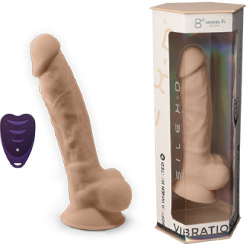 Silexd  - Model 1 - 8"  - Vibrator med  Fjernkontroll 