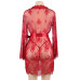 Gnist - Luksuriøs Kimono - Blonder - Rød Gnist - Luksuriøs Kimono - Blonder - Rød