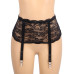 Gnist undertøy - Bred sexy blonde strømpeholder - Sort Gnist undertøy - Bred sexy blonde strømpeholder - Sort