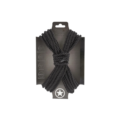 Ouch! Bondagetau - 10 meter - 6mm - Sort Ouch! Bondagetau - 10 meter - 6mm - Sort