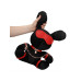 S-line - Bondage Rabbit Bamse - Large - Sort og Rød