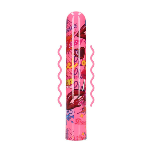 Kaotix  - Oppladbar Vibrator - Pop-Art Design - Rosa